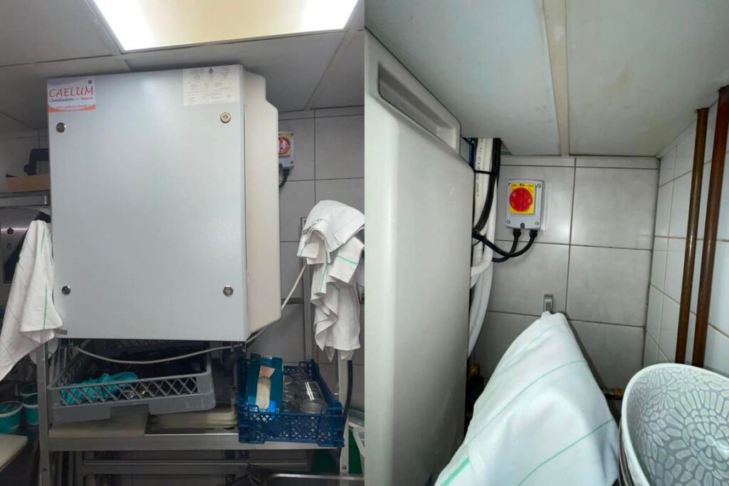 installation d'un système Caelum pour la climatisation d'un restaurant